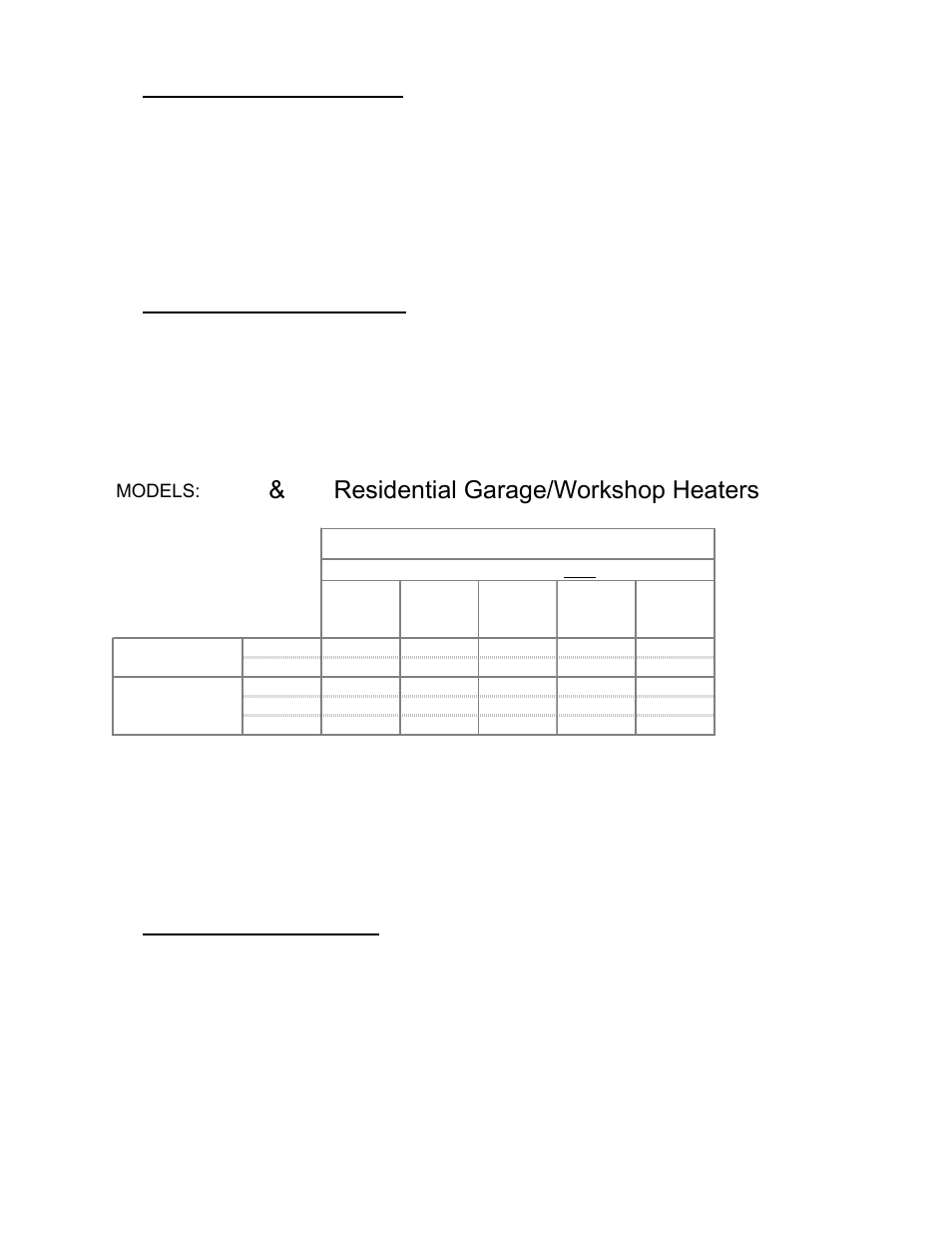 Burner & tube kit assembly chart, Ser & ir, Residential garage/workshop heaters | Models | Schwank SER(IR) User Manual | Page 6 / 35