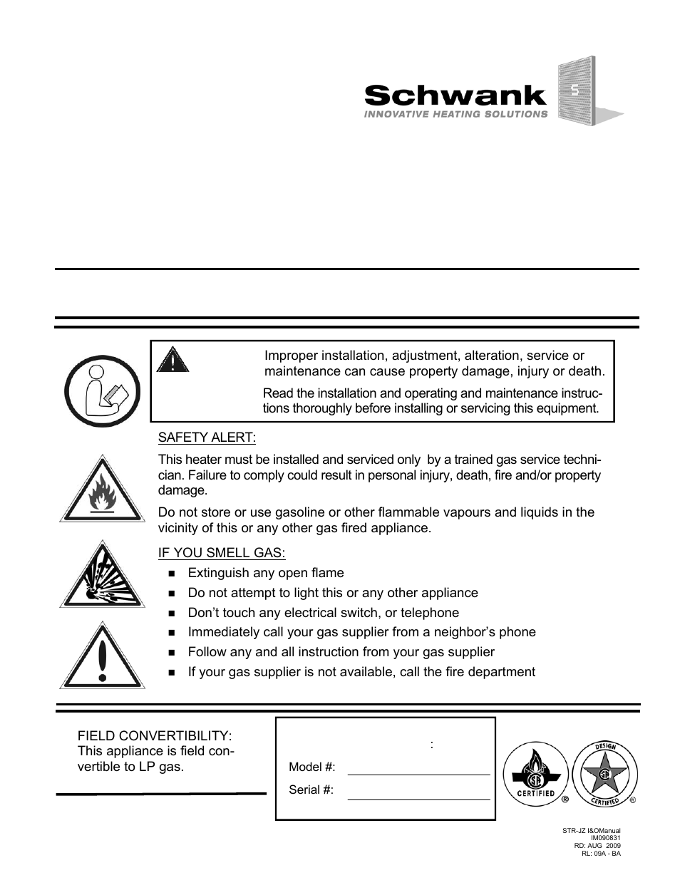 Schwank STR-JZ User Manual | 54 pages