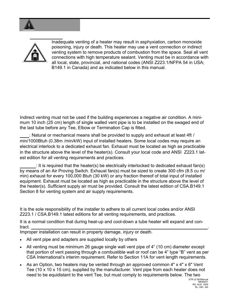 Warning | Schwank STR-JZ User Manual | Page 25 / 54
