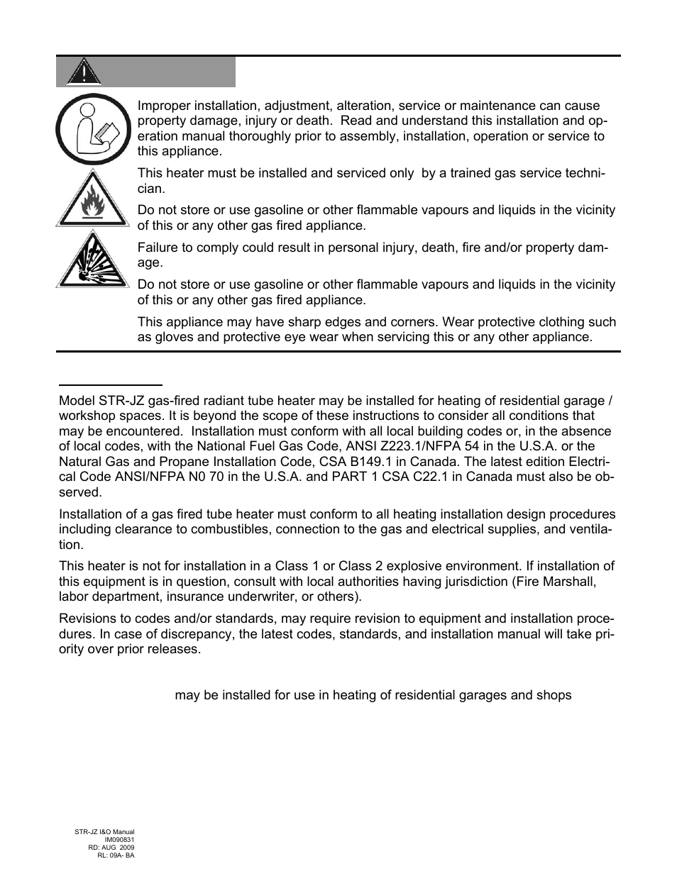 Warning, Application, Models str-jz | Schwank STR-JZ User Manual | Page 4 / 54