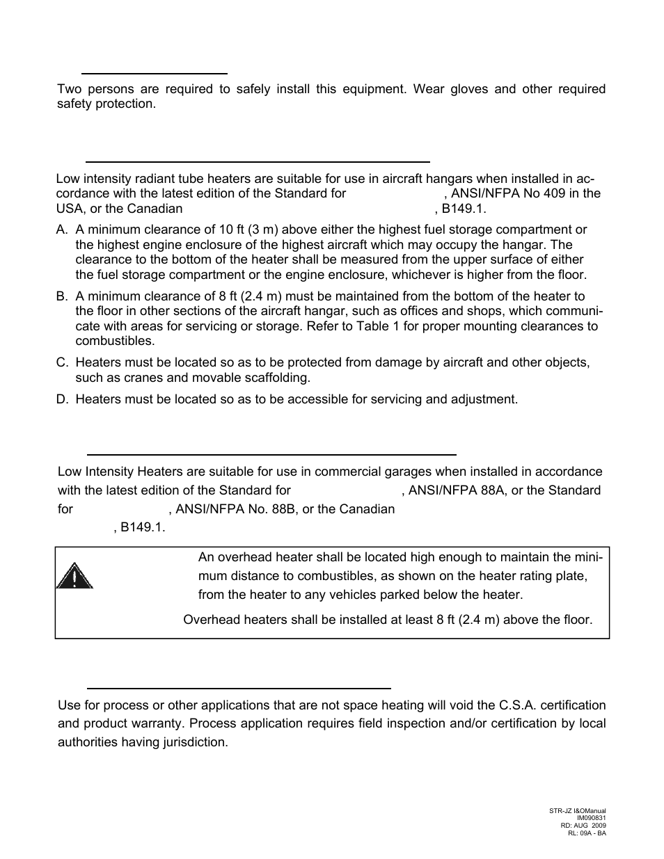 Warning | Schwank STR-JZ User Manual | Page 9 / 54