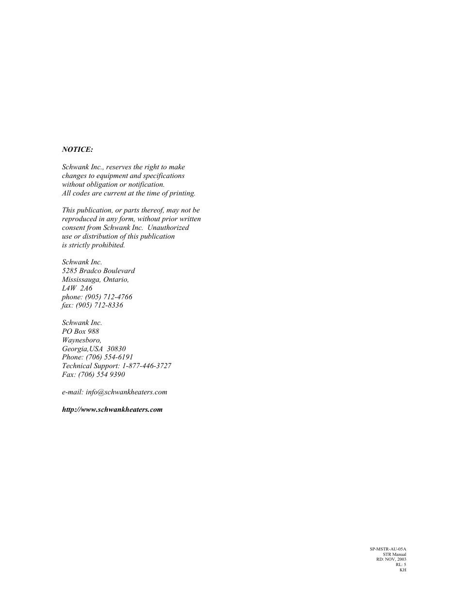 Schwank STR-USA User Manual | Page 2 / 33