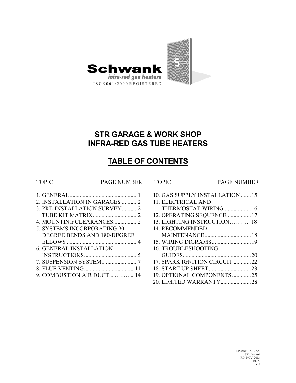 Schwank STR-USA User Manual | Page 3 / 33