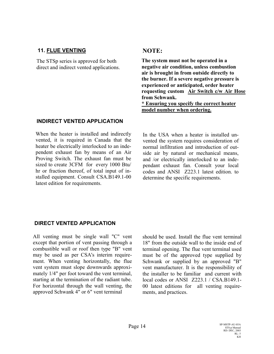 Schwank STSp-USA User Manual | Page 18 / 39