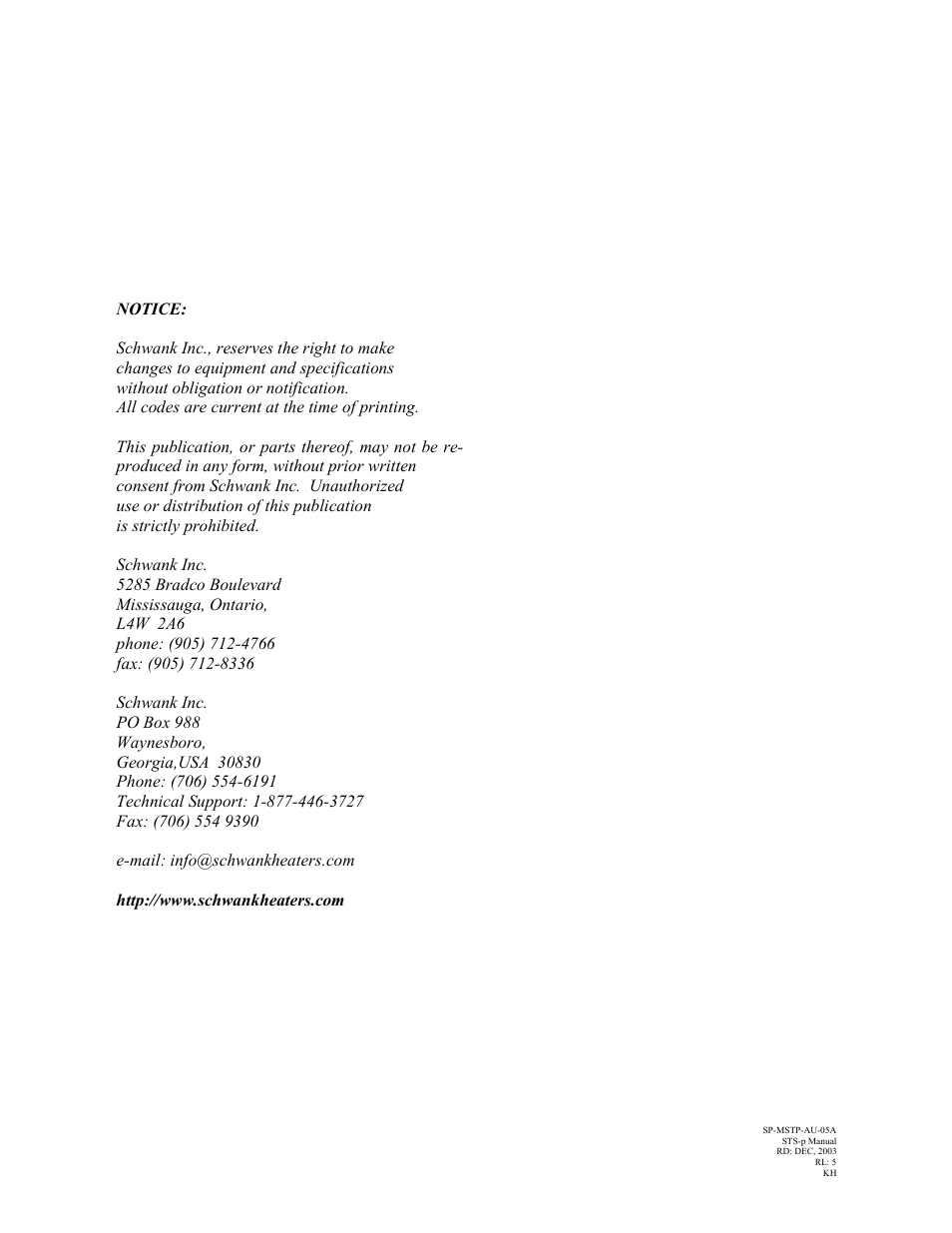 Schwank STSp-USA User Manual | Page 2 / 39