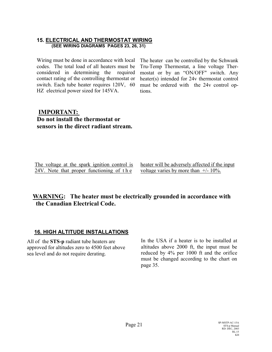 Schwank STSp-CANADA User Manual | Page 25 / 41