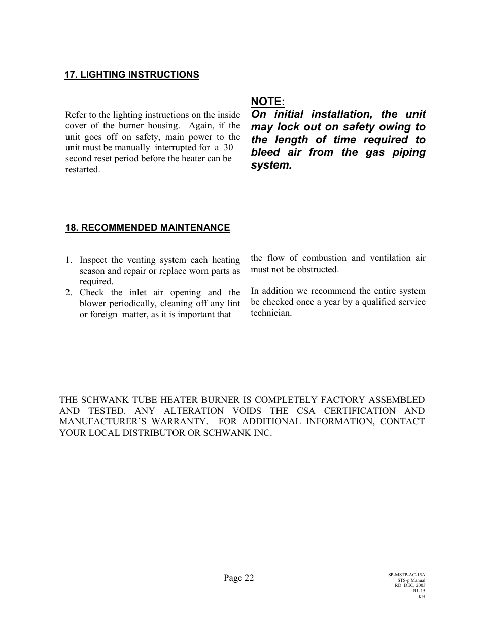 Schwank STSp-CANADA User Manual | Page 26 / 41