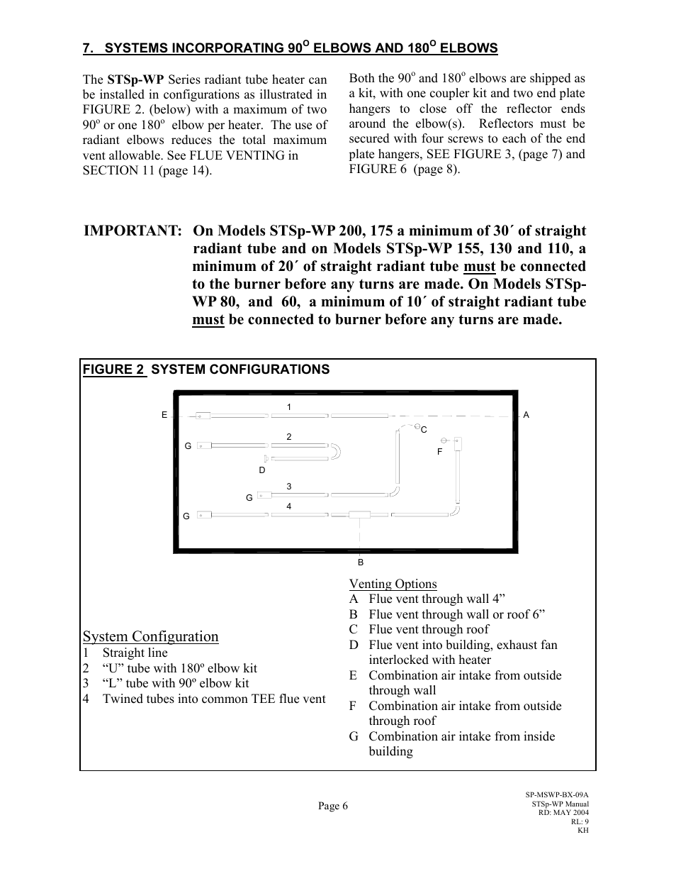 System configuration, Important | Schwank STSp-WP User Manual | Page 10 / 47