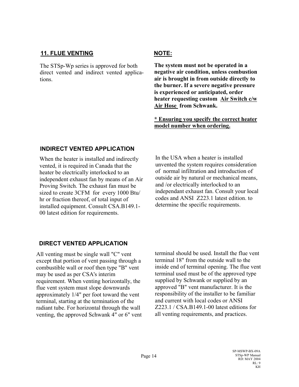 Schwank STSp-WP User Manual | Page 18 / 47