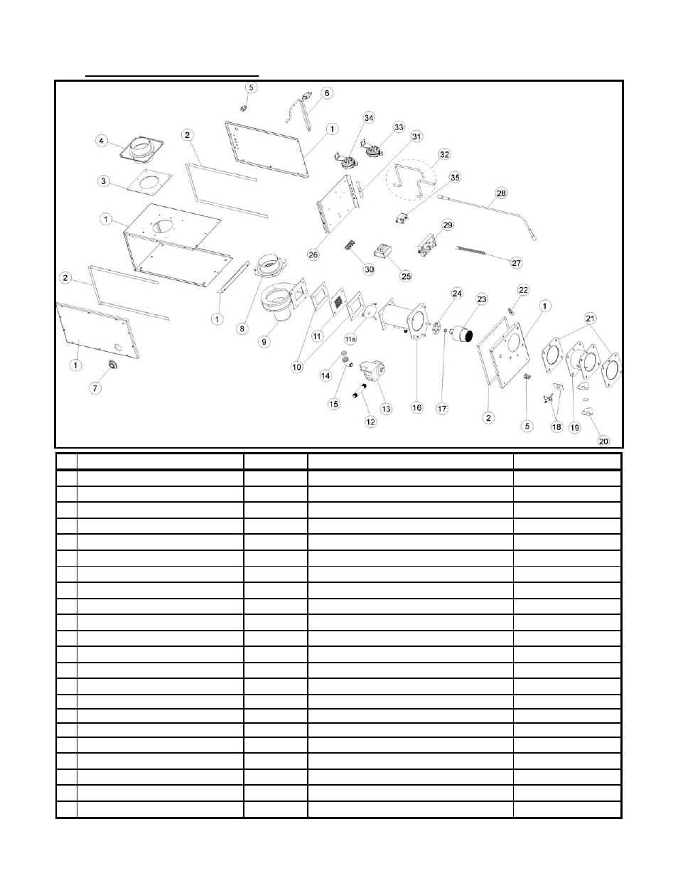 Replacement parts stw-jz (-jz2) / iw (-2) burner | Schwank STW-JZ1 User Manual | Page 54 / 57