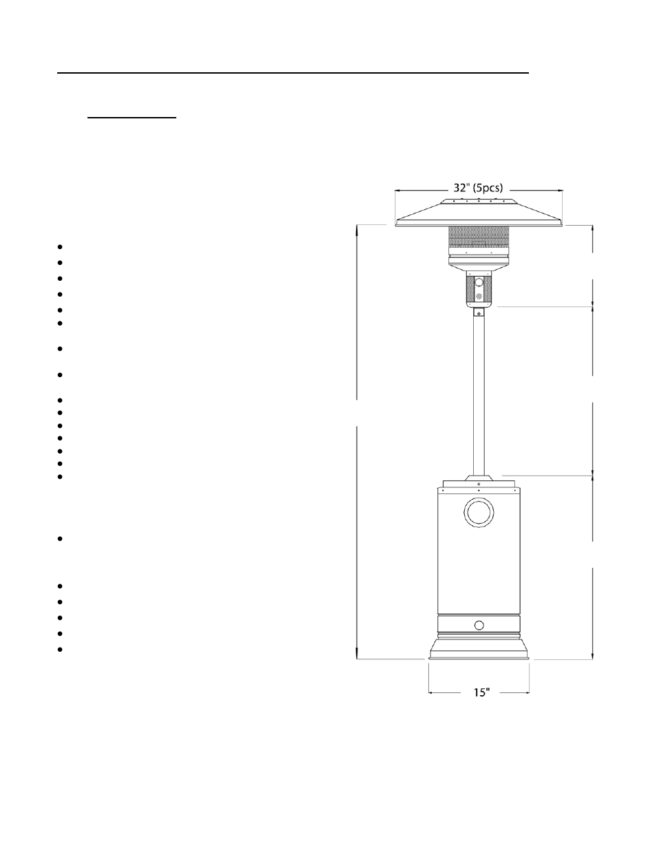 Main components and tools required for assembly | Schwank 4002J Portable Patio Heater User Manual | Page 8 / 17