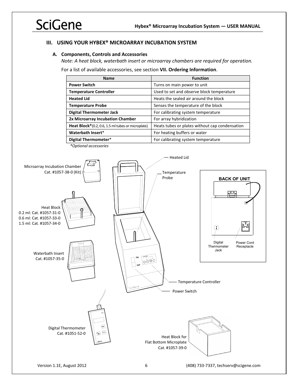 Hybex® microarray incubation system — user manual | SciGene Hybex Microarray Incubation System User Manual | Page 7 / 14