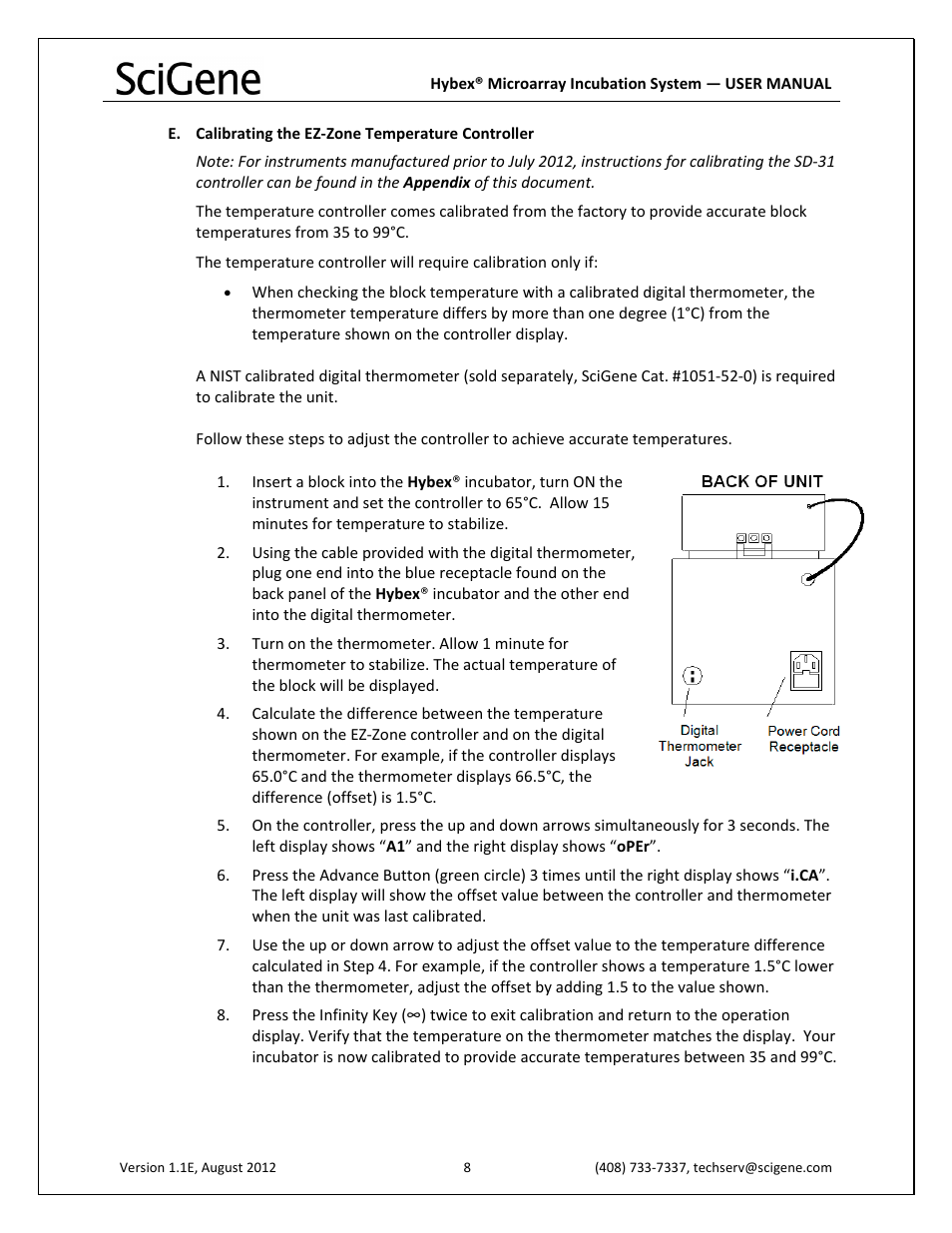 SciGene Hybex Microarray Incubation System User Manual | Page 9 / 14