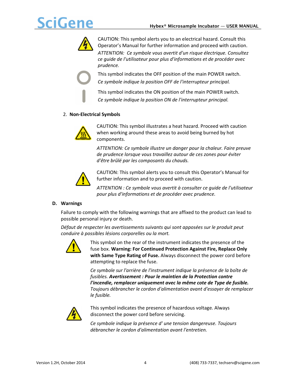 SciGene Hybex Microsample Incubator User Manual | Page 5 / 14