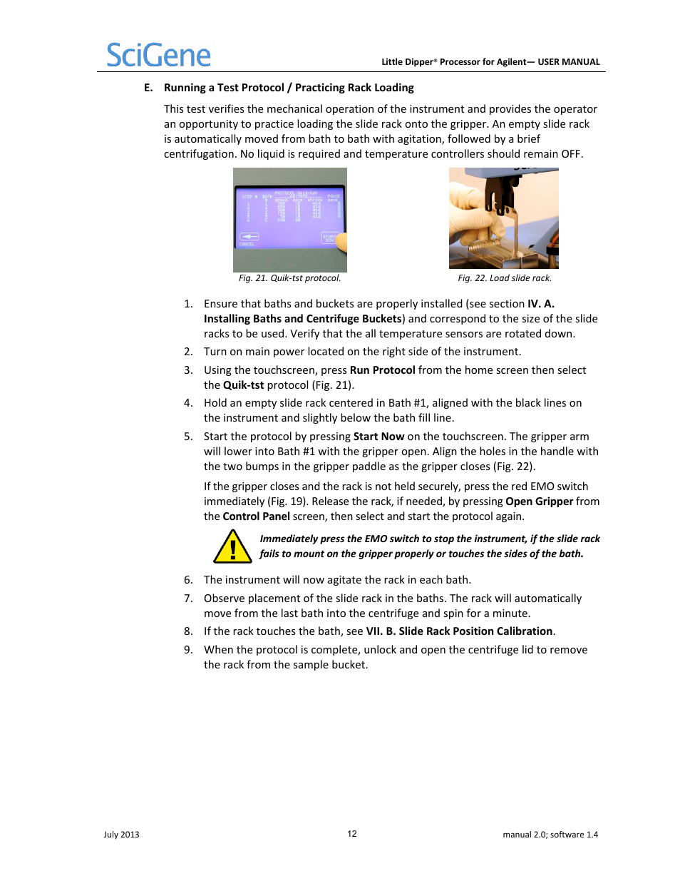 SciGene Little Dipper Processor for Agilent User Manual | Page 13 / 26