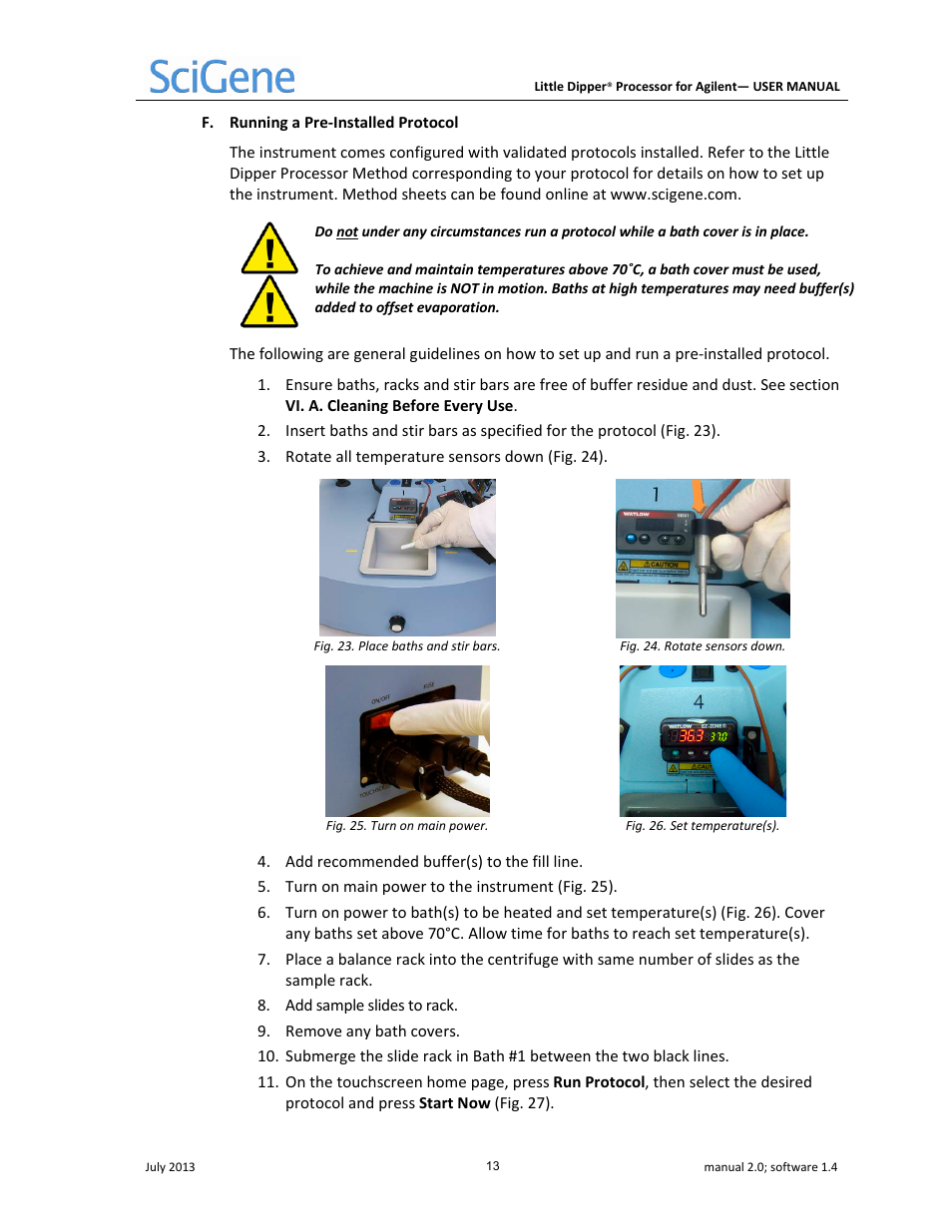 SciGene Little Dipper Processor for Agilent User Manual | Page 14 / 26