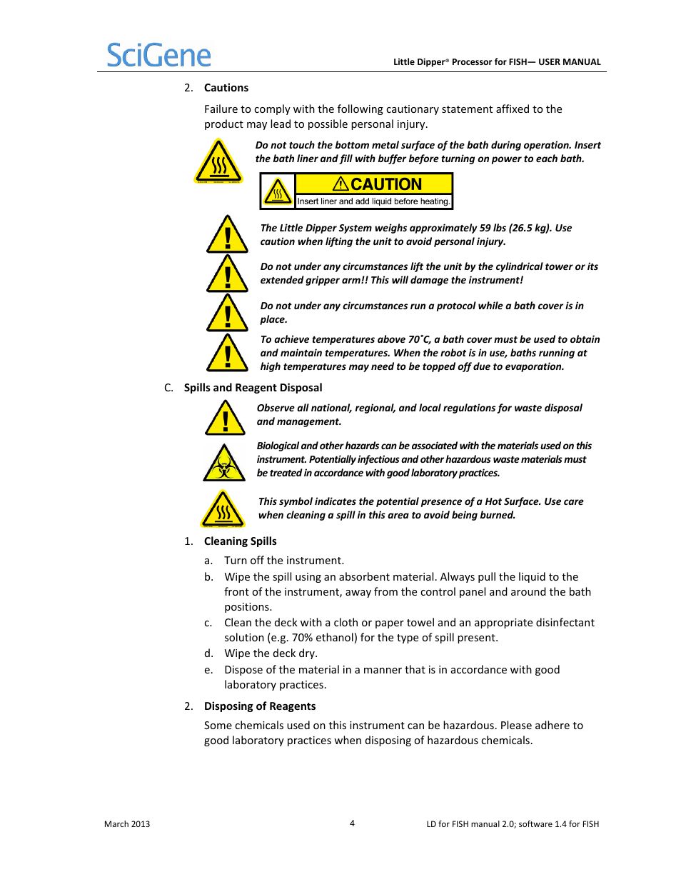 SciGene Little Dipper Processor for FISH User Manual | Page 5 / 26
