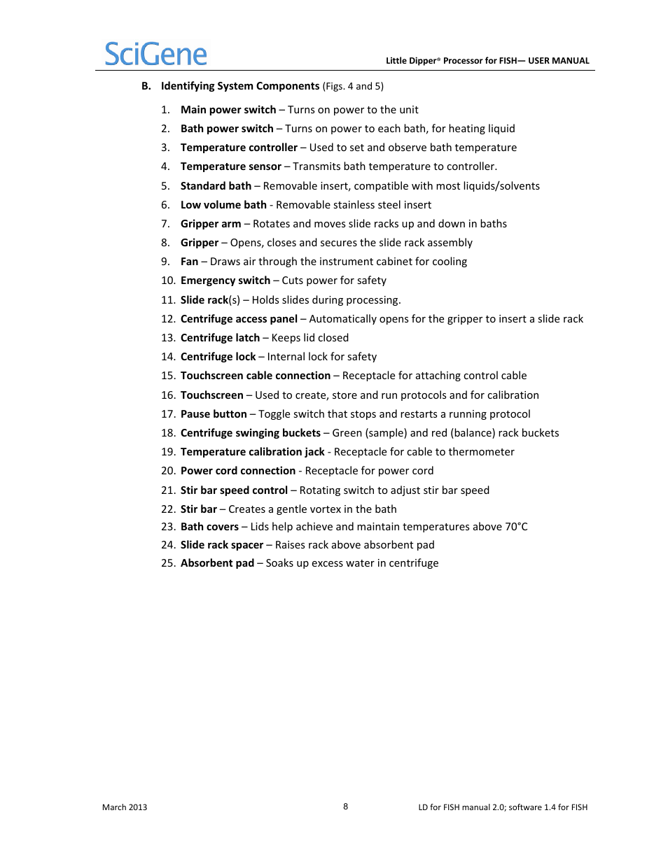 SciGene Little Dipper Processor for FISH User Manual | Page 9 / 26
