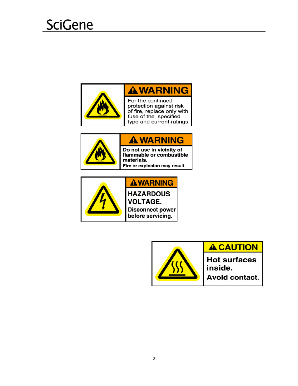 SciGene 400 Hybridization Incubator User Manual | Page 4 / 12