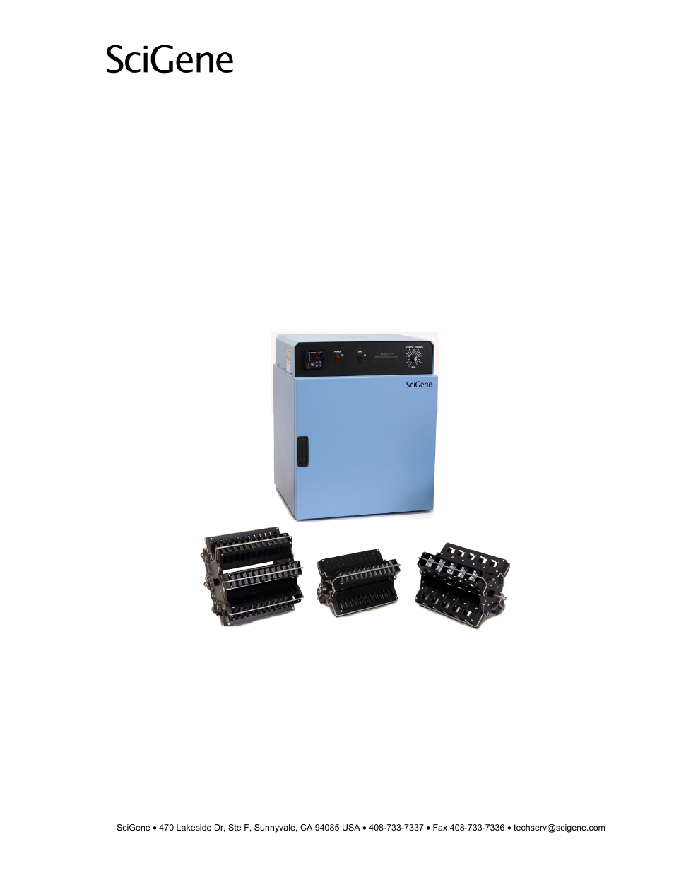 SciGene 777 Microarray Oven User Manual | 12 pages