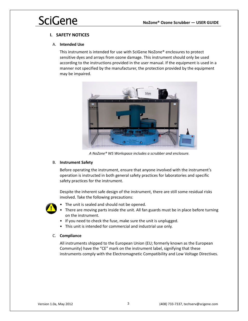 SciGene NoZone Ozone Scrubber User Manual | Page 4 / 10