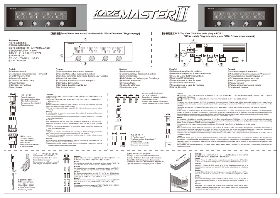 Scythe Kaze Master II User Manual | 2 pages