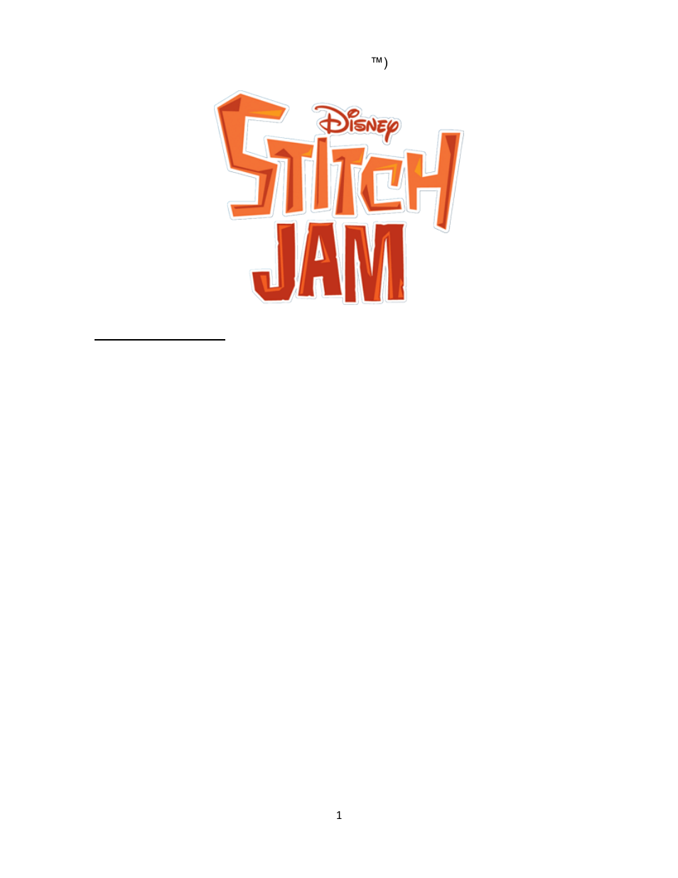 Disney Interactive Studios Stitch Jam for Nintendo DS User Manual | 7 pages