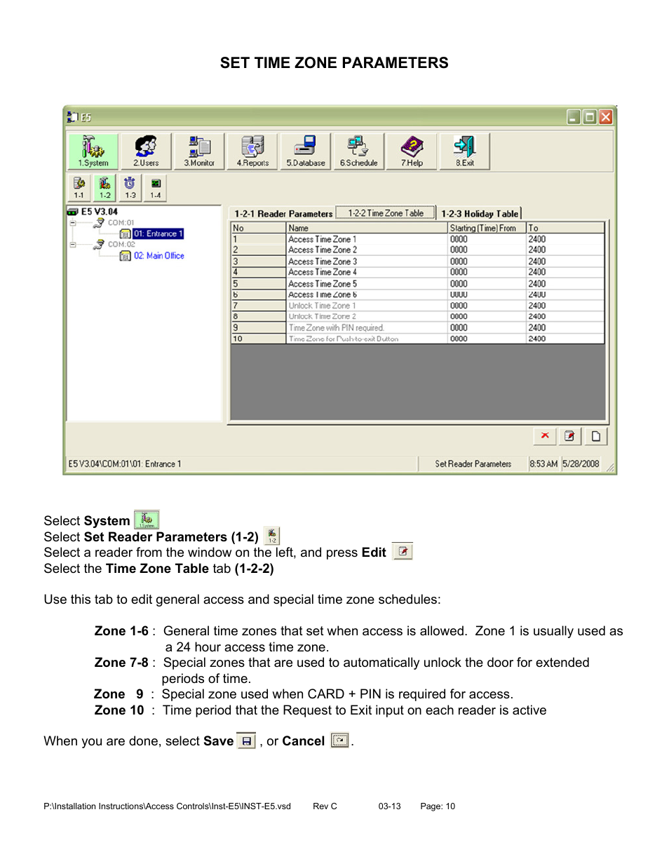 SDC E5 Series Access Control System User Manual | Page 13 / 30