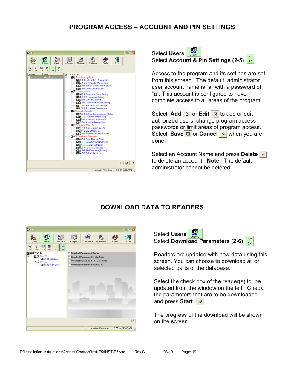 SDC E5 Series Access Control System User Manual | Page 22 / 30