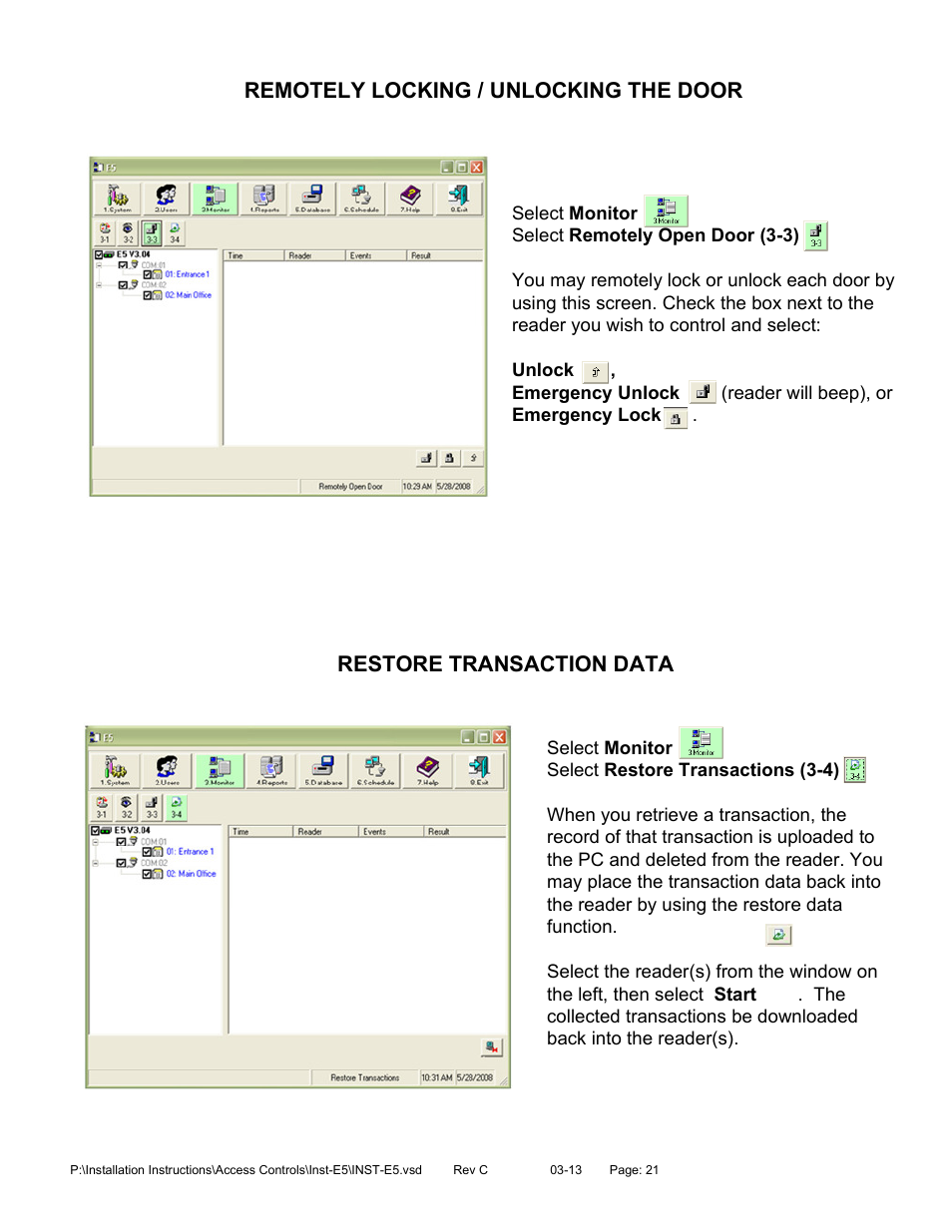SDC E5 Series Access Control System User Manual | Page 24 / 30