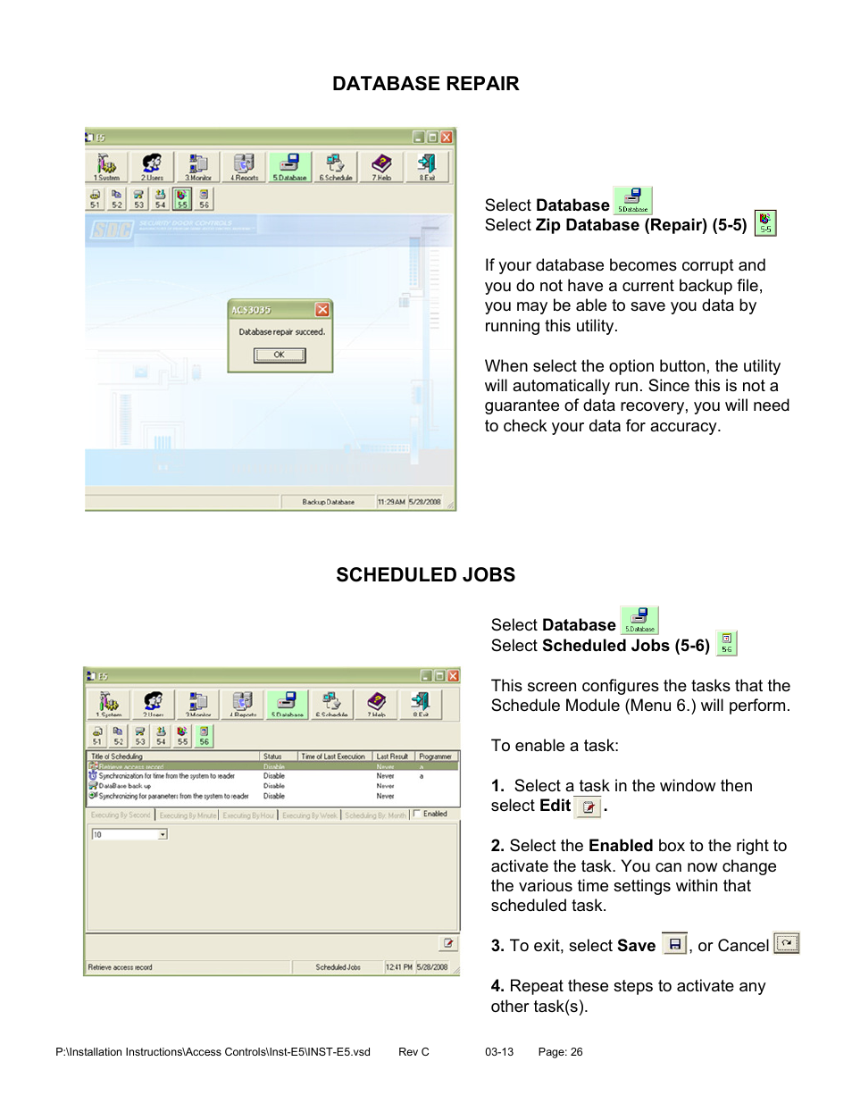 SDC E5 Series Access Control System User Manual | Page 29 / 30