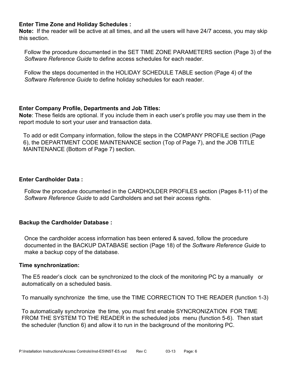 SDC E5 Series Access Control System User Manual | Page 7 / 30