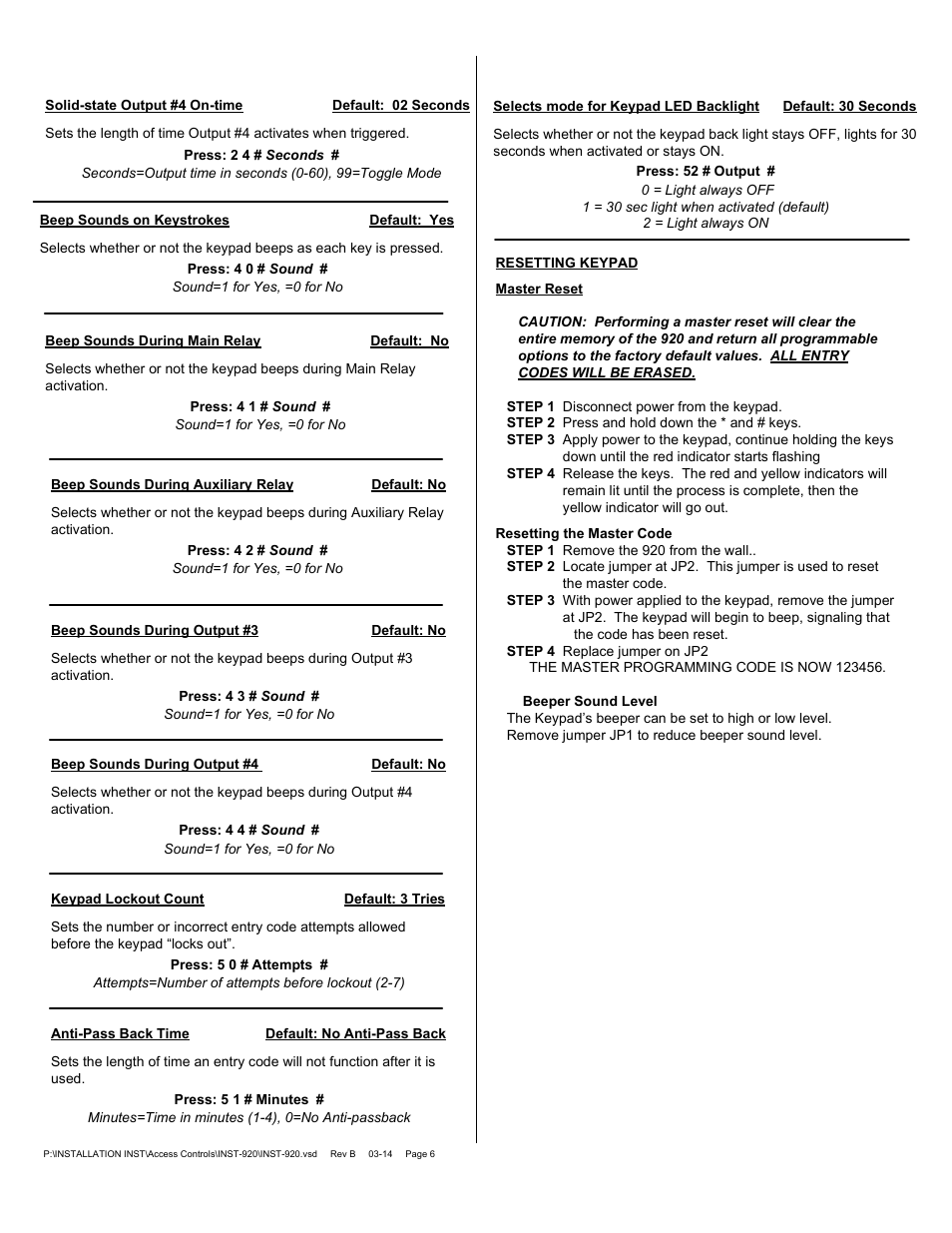 SDC 920 EntryCheck User Manual | Page 6 / 8