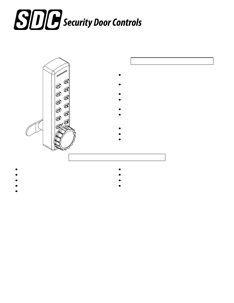 SDC 295 Programmable Cabinet Lock User Manual | 5 pages