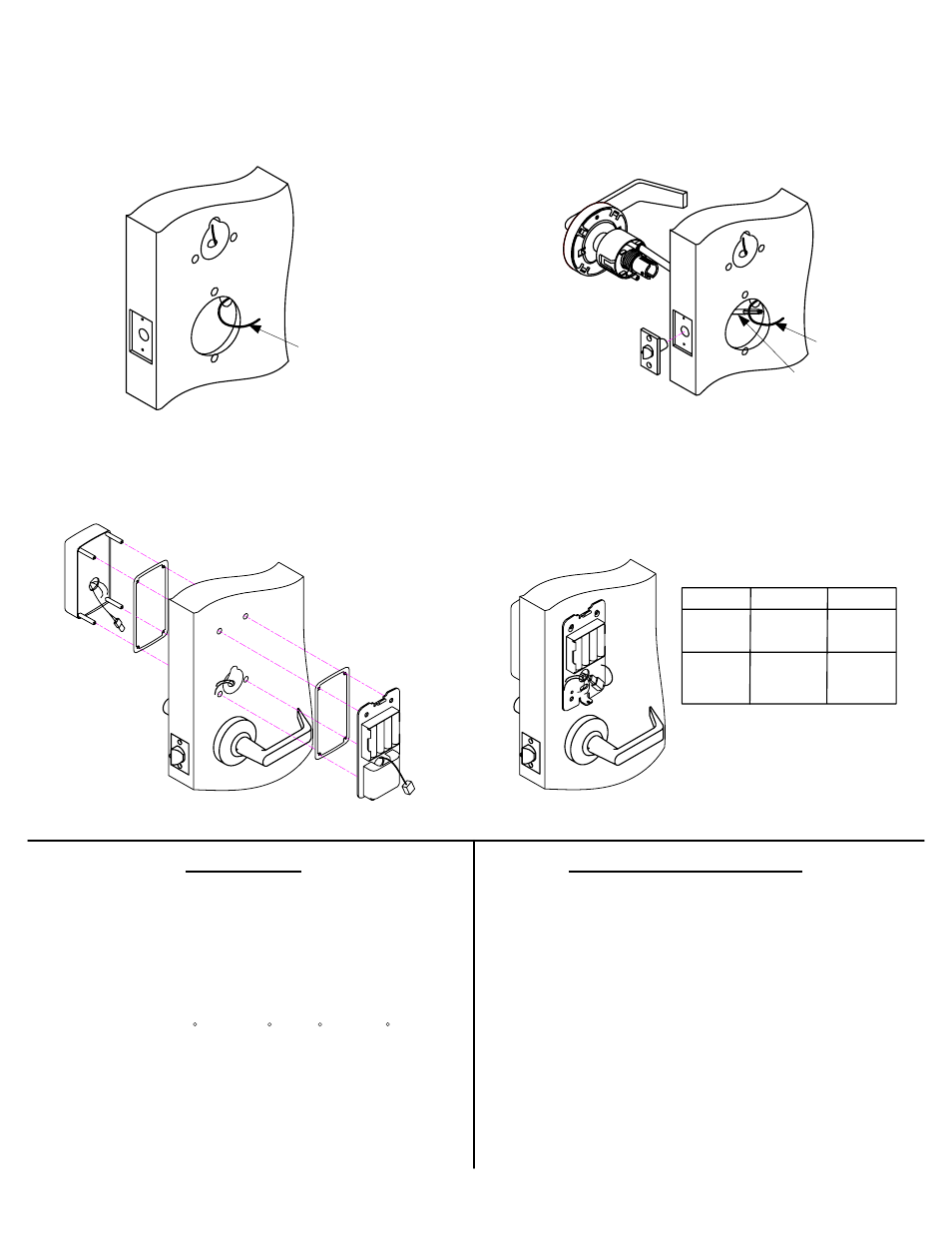 SDC E75 STANDALONE ELECTRONIC LOCKSET User Manual | Page 2 / 6