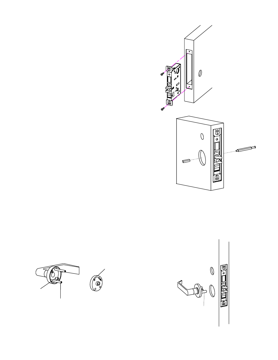 SDC Z7835 SERIES MORTISE LOCK User Manual | Page 3 / 10