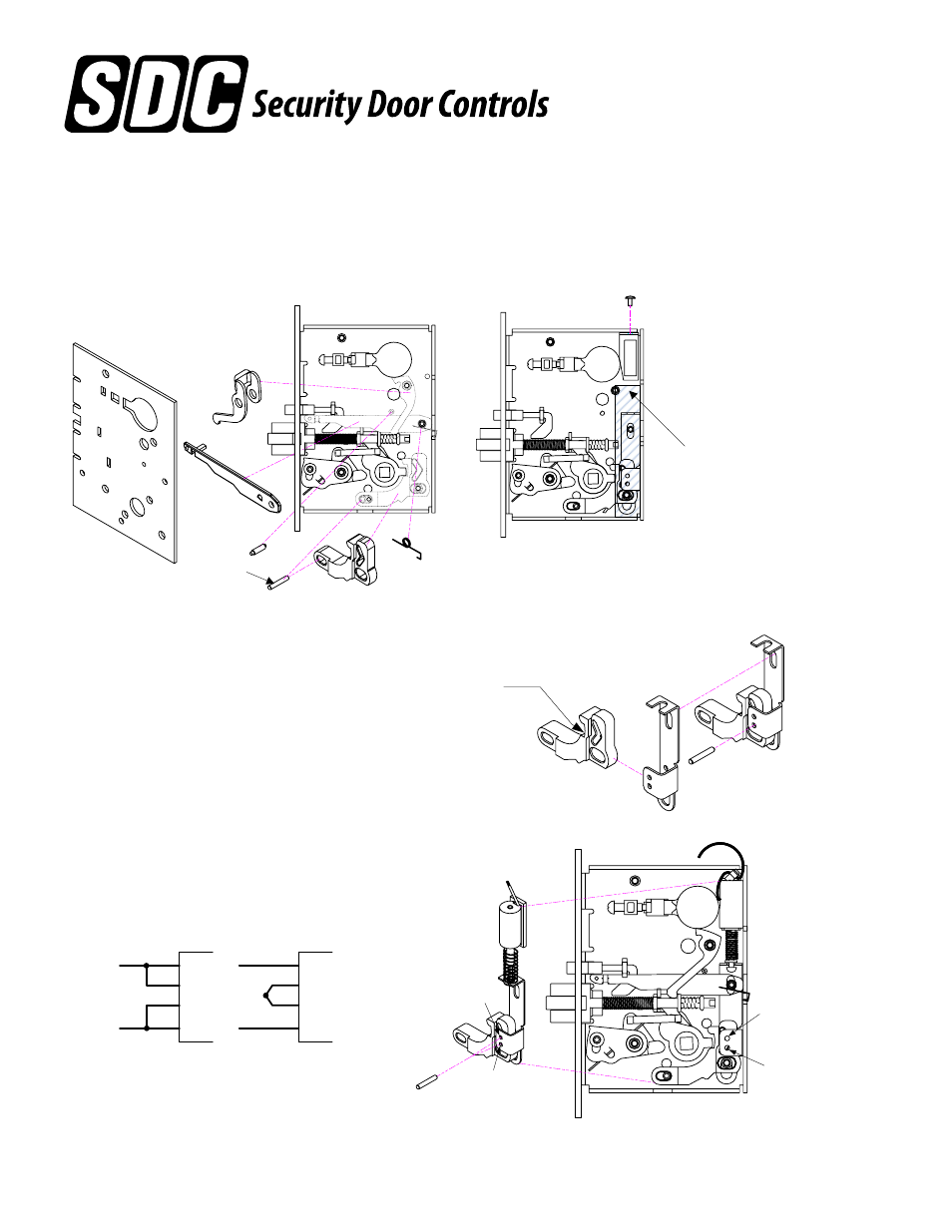 SDC SK-L90 FIELD ELECTRIFICATION KIT SCHLAGE L9000 MORTISE LOCKSET User Manual | 1 page