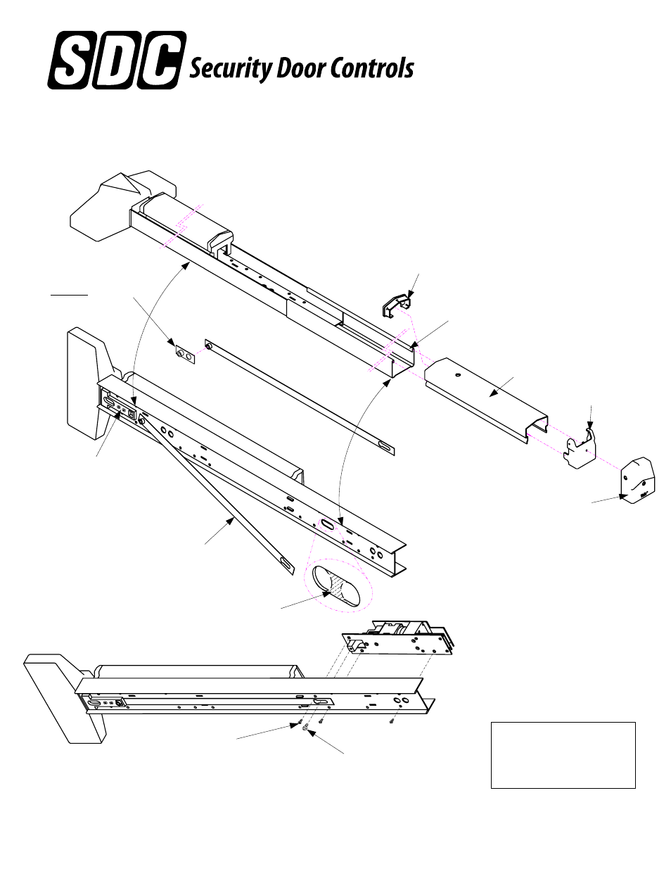 SDC LR100YDK YALE ELECTRIC LATCH RETRACTION DEVICE KIT 7200 User Manual | 1 page