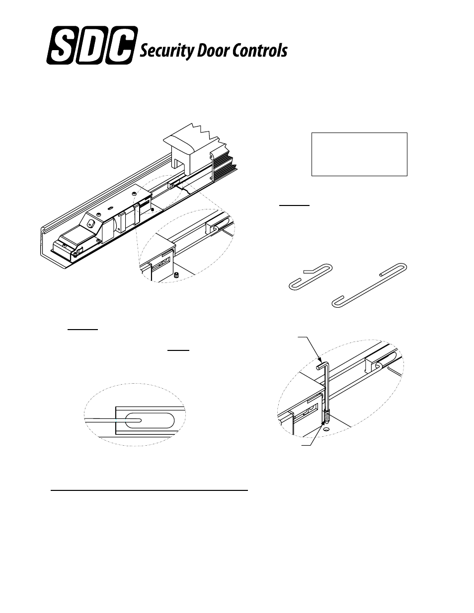 SDC LR100K2K (K2) ELECTRIC LATCH RETRACTION DEVICE KIT QED114 User Manual | 1 page