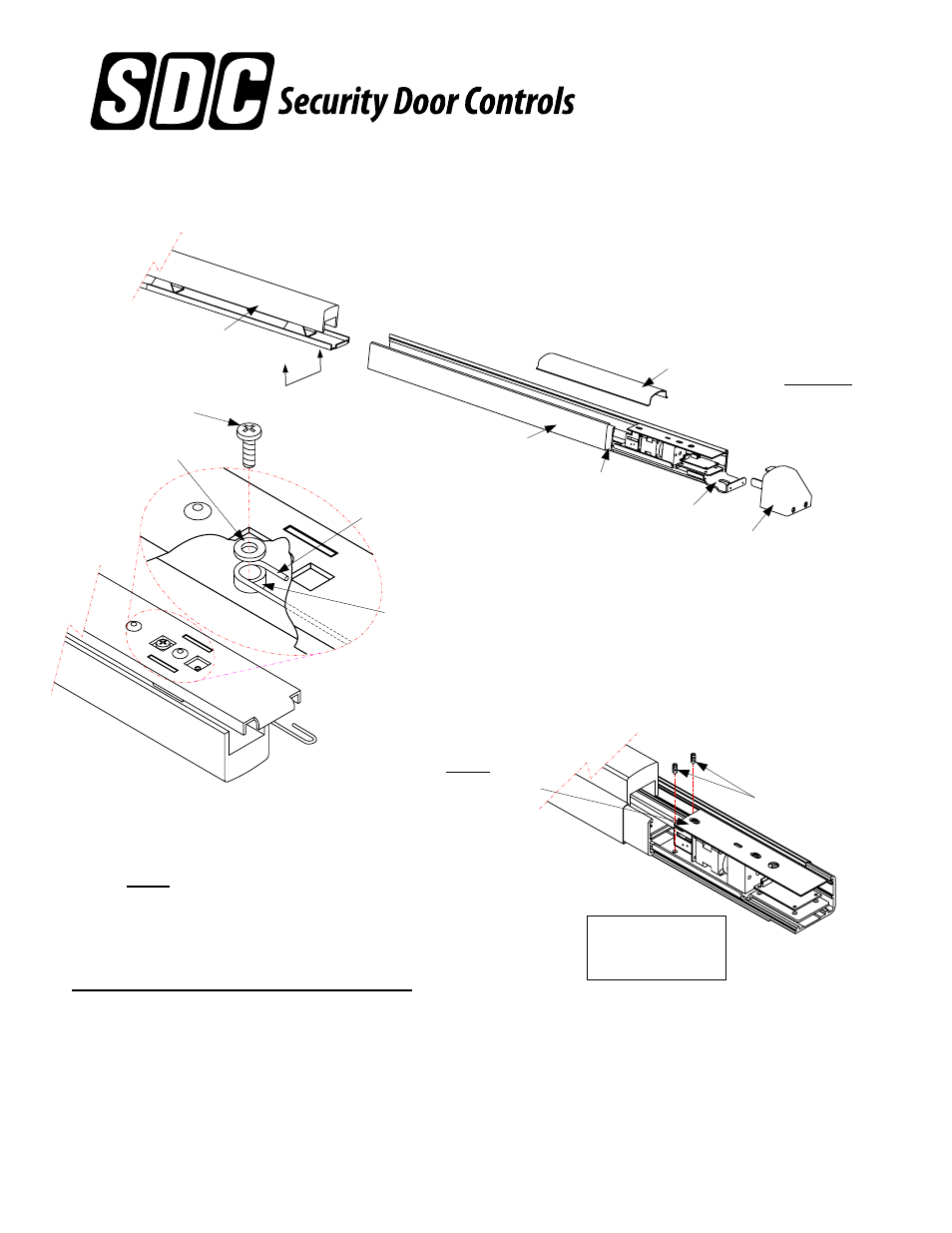 SDC LR100DXK DETEX ELECTRIC LATCH RETRACTION DEVICE KIT 10, 20, 40, 50, 60 & 80 SERIES User Manual | 2 pages