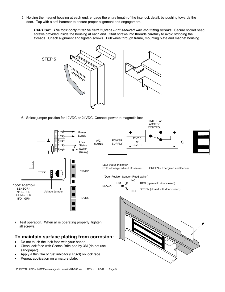 Step 5 | SDC 350 NARROW LIINE EMLOCK User Manual | Page 3 / 6