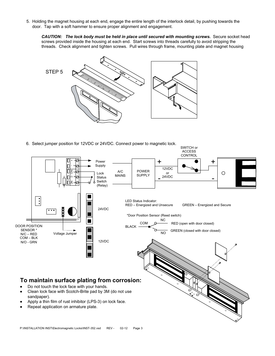 Step 5 | SDC 350 NARROW LIINE EMLOCK User Manual | Page 6 / 6