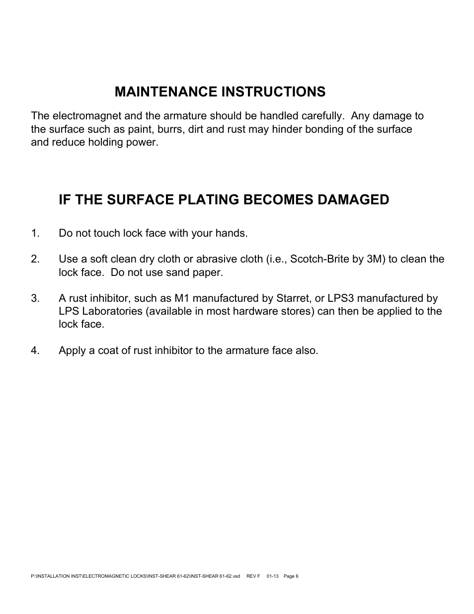 SDC 1562 MAX. HOLDING FORCE 2000 LBS User Manual | Page 6 / 6