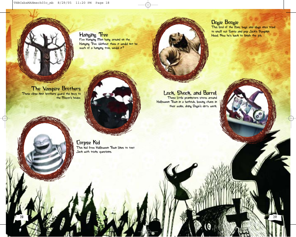 Hanging tree, The vampire brothers, Corpse kid | Oogie boogie, Lock, shock, and barrel | Disney Interactive Studios The Nightmare Before Christmas: Oogie's Revenge User Manual | Page 10 / 10