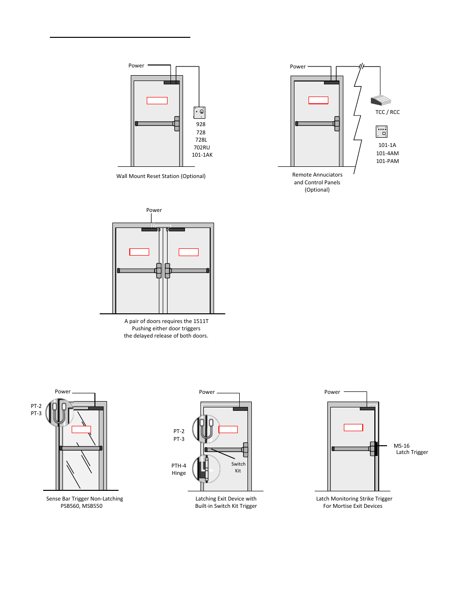 Systems applications reference | SDC 1511T EXIT CHECK DELAYED EGRESS EMLOCK User Manual | Page 13 / 13