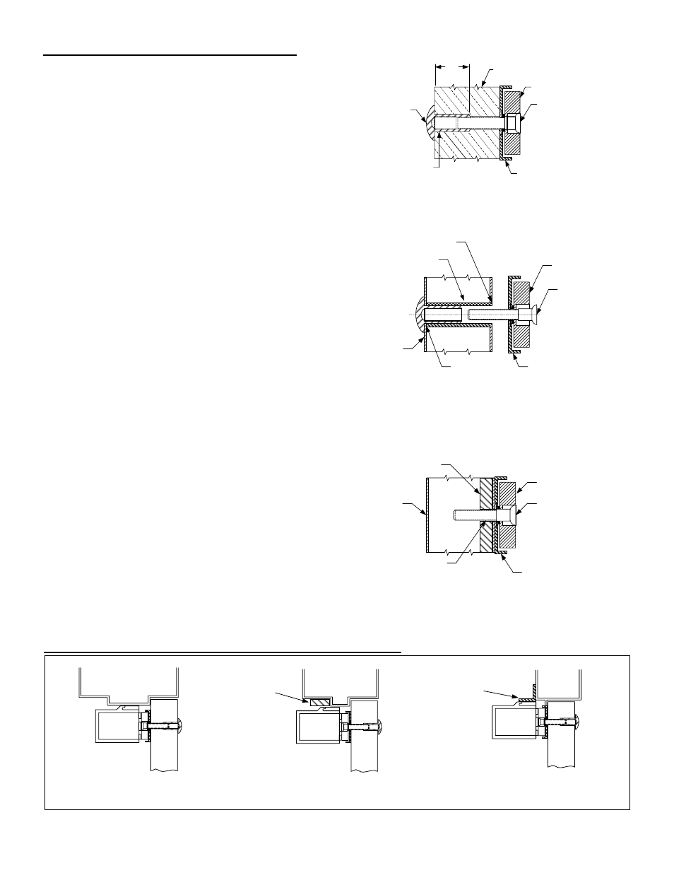 Armature mounting instructions, Regular, filler plate & angle bracket details | SDC 1511T EXIT CHECK DELAYED EGRESS EMLOCK User Manual | Page 5 / 13