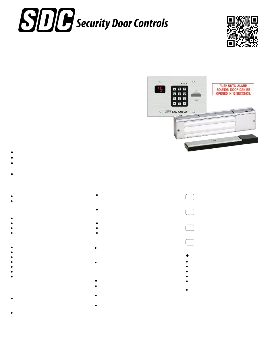 SDC 101-DE/101-KDE Delayed Egress Controller User Manual | 12 pages