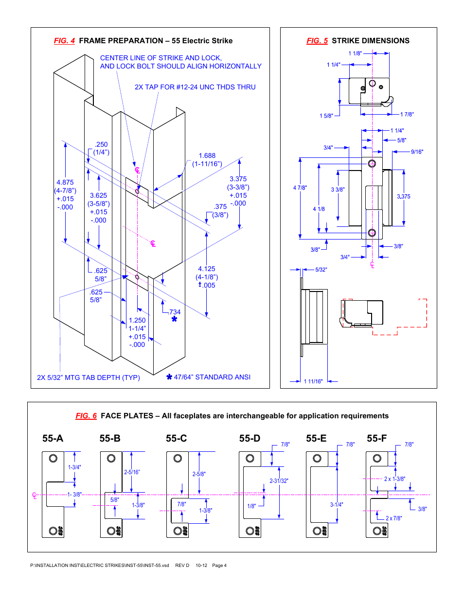 SDC 55 SERIES ELECTRIC STRIKE User Manual | Page 4 / 4