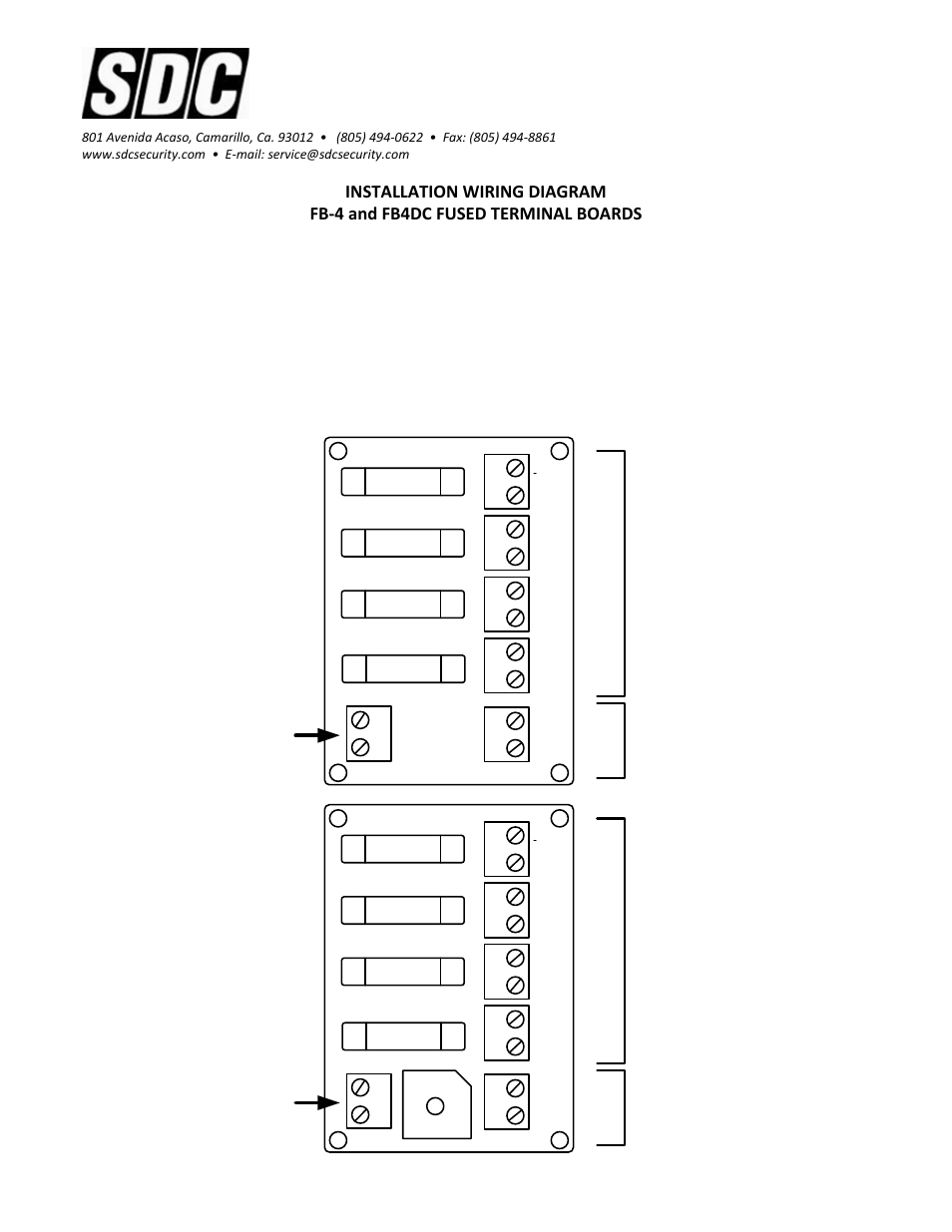 SDC FB4DC User Manual | 7 pages