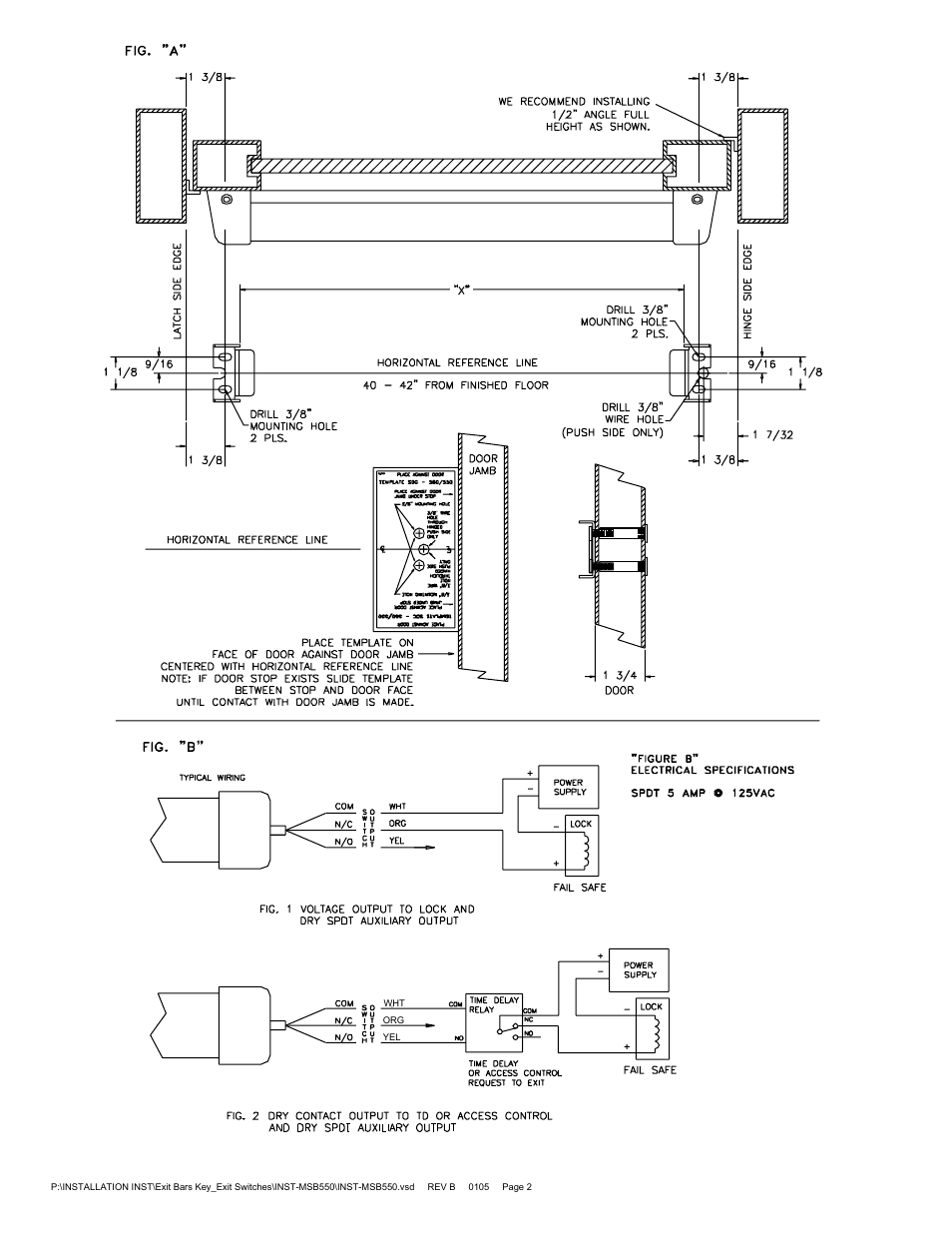 SDC MSB550 MECHANICAL SWITCH BAR User Manual | Page 2 / 3